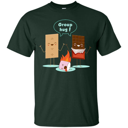 Funny Smores Chocolate Marshmallow Hiking Camping T-shirt Forest
