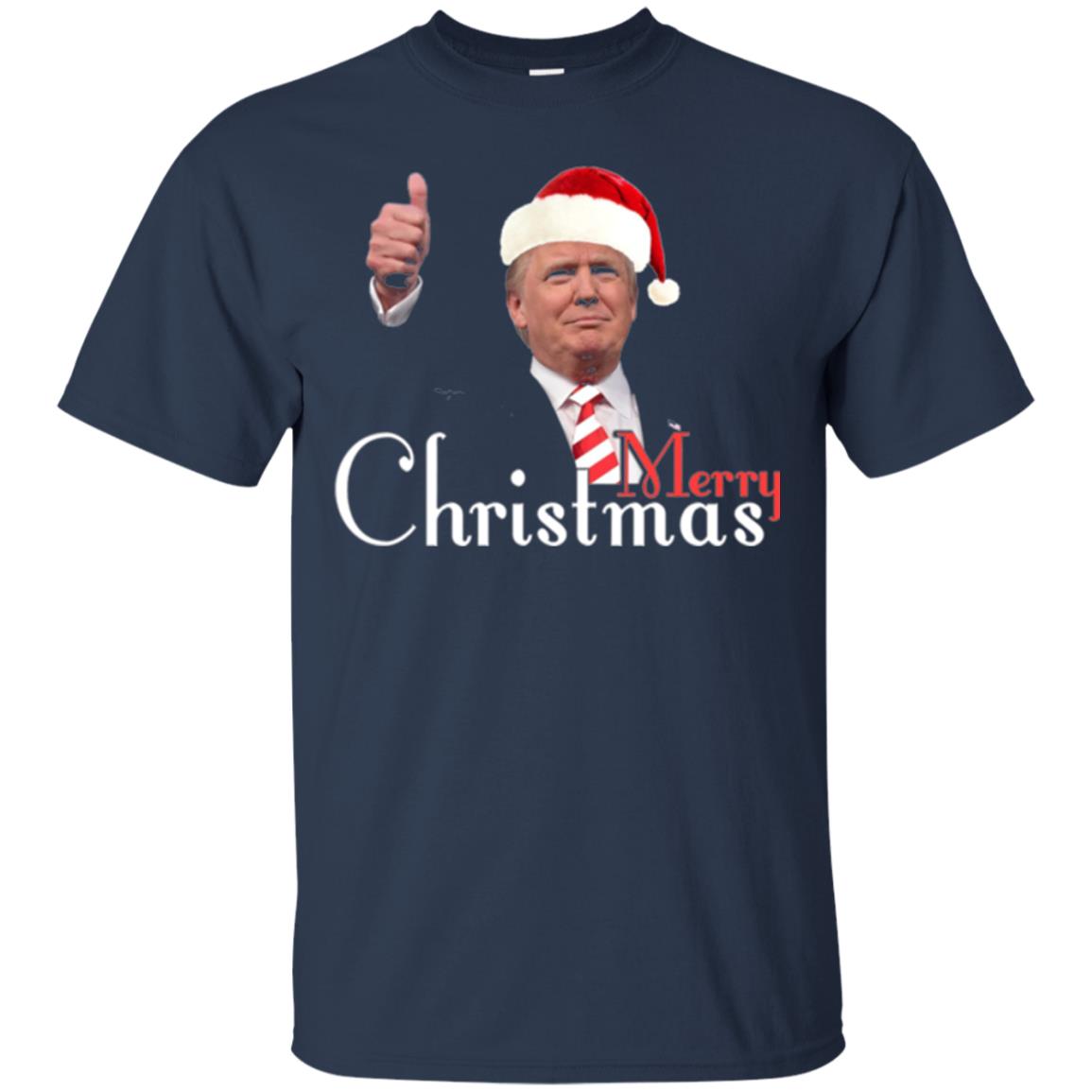 Trump Merry Christmas T-shirt Navy