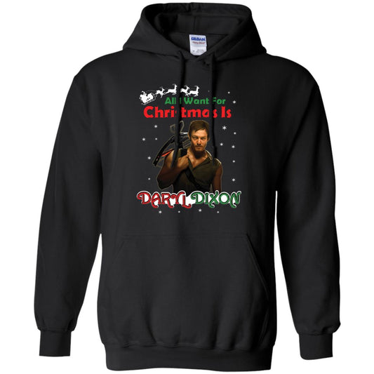 All I Want For Christmas Is Daryl Dixon Shirt Black