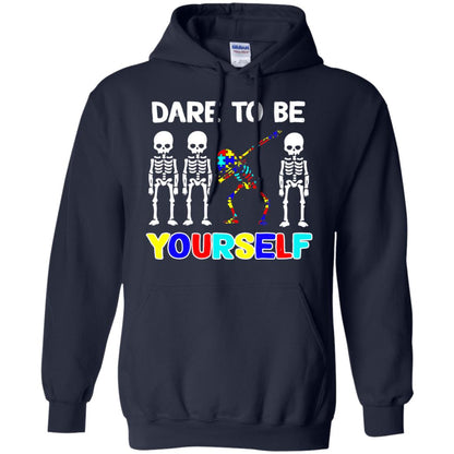 Dare To Be Yourself Autism Awareness Shirt Navy