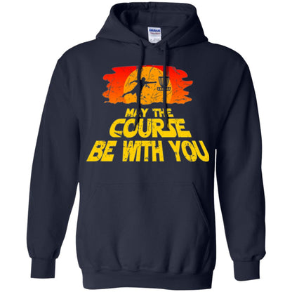 Disc Golf T-shirt May The Course Be With You Navy