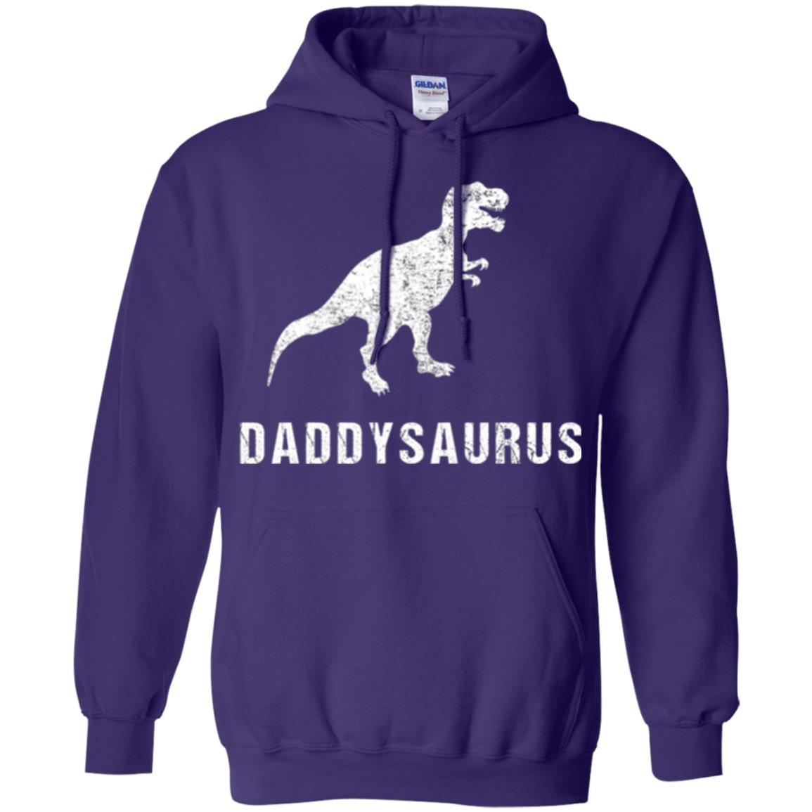 Dad T-shirt Daddysaurus Purple