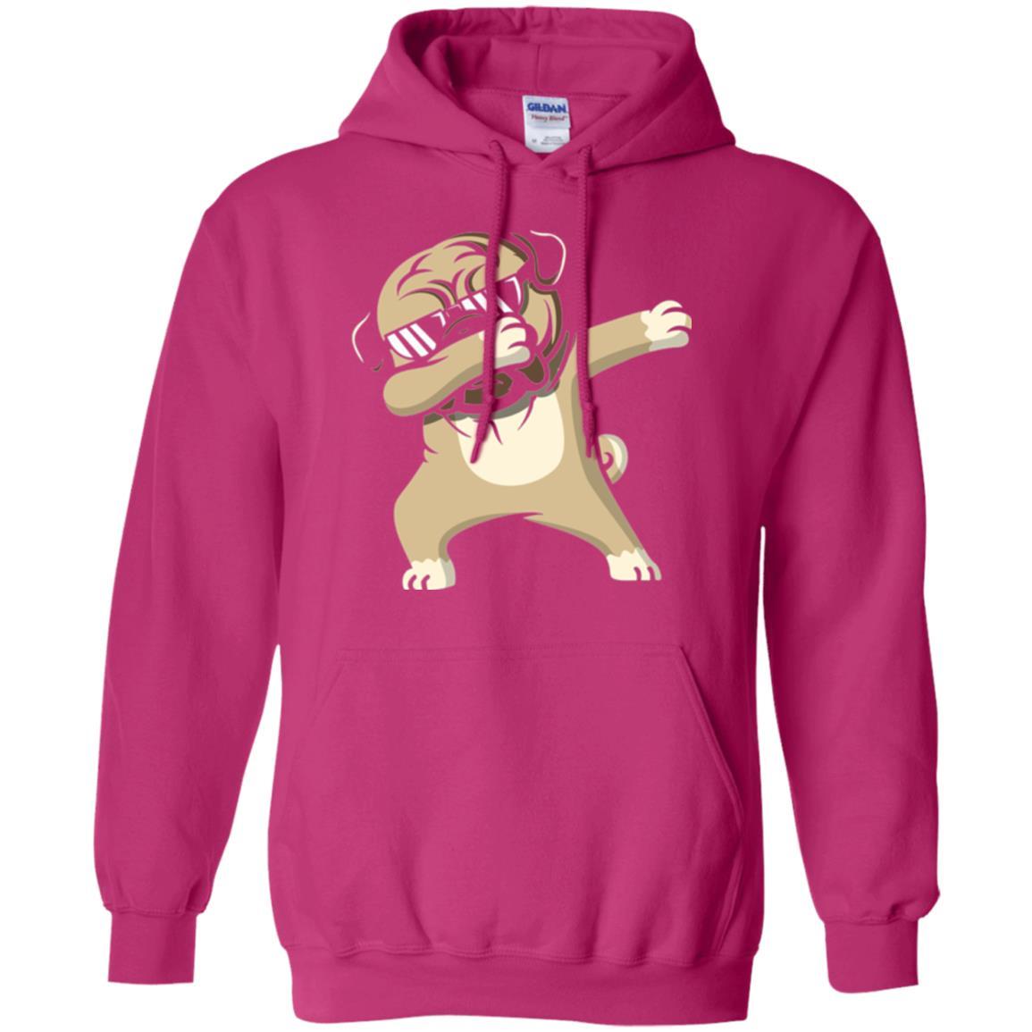 Dog Lover T-shirt Dabbing Pug T-shirt Heliconia