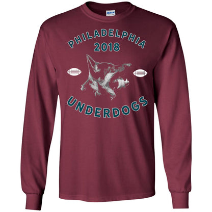 Dog Lover T-shirt Philly Philadelphia Underdogs Lii Game Day Maroon