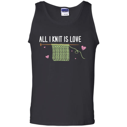 All I Knit Is Love Crocheting Lover Shirt Black