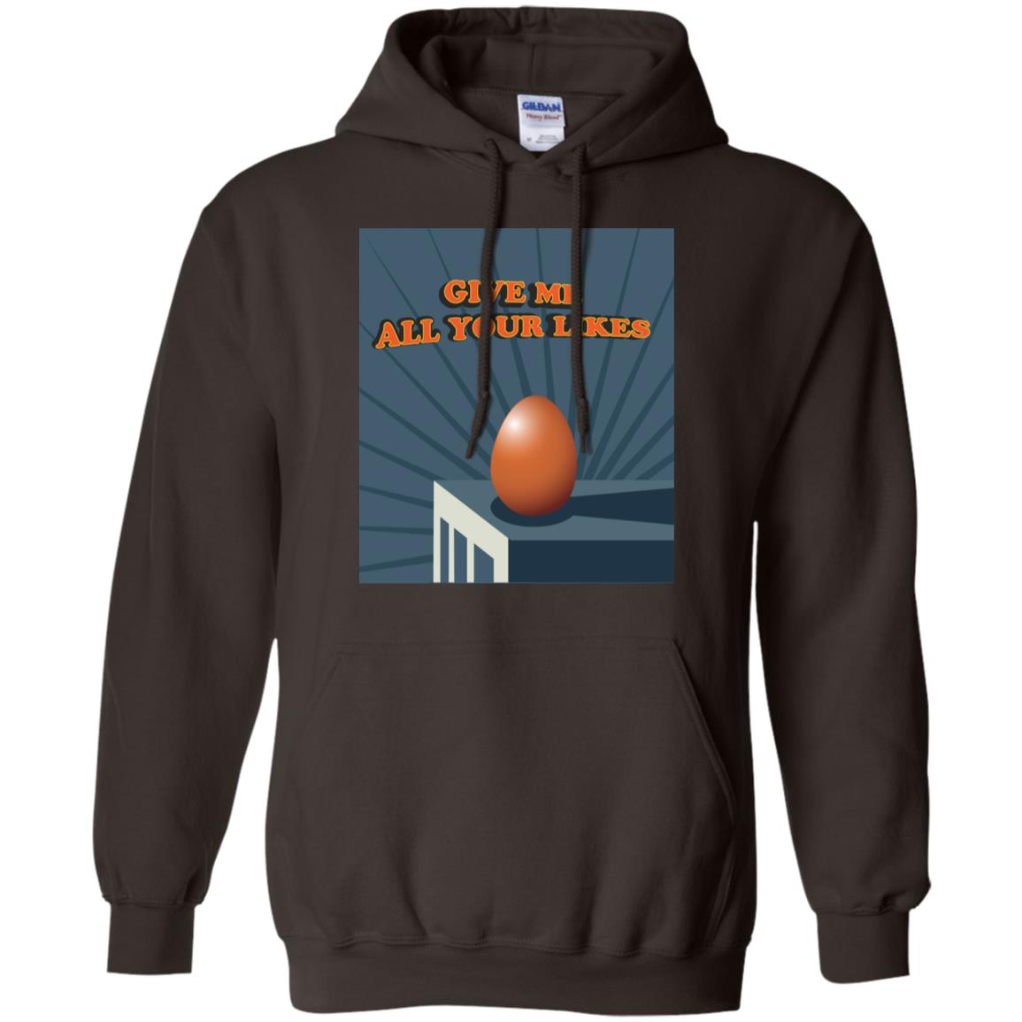 Give Me All Your Likes Egg Shirt Dark Chocolate