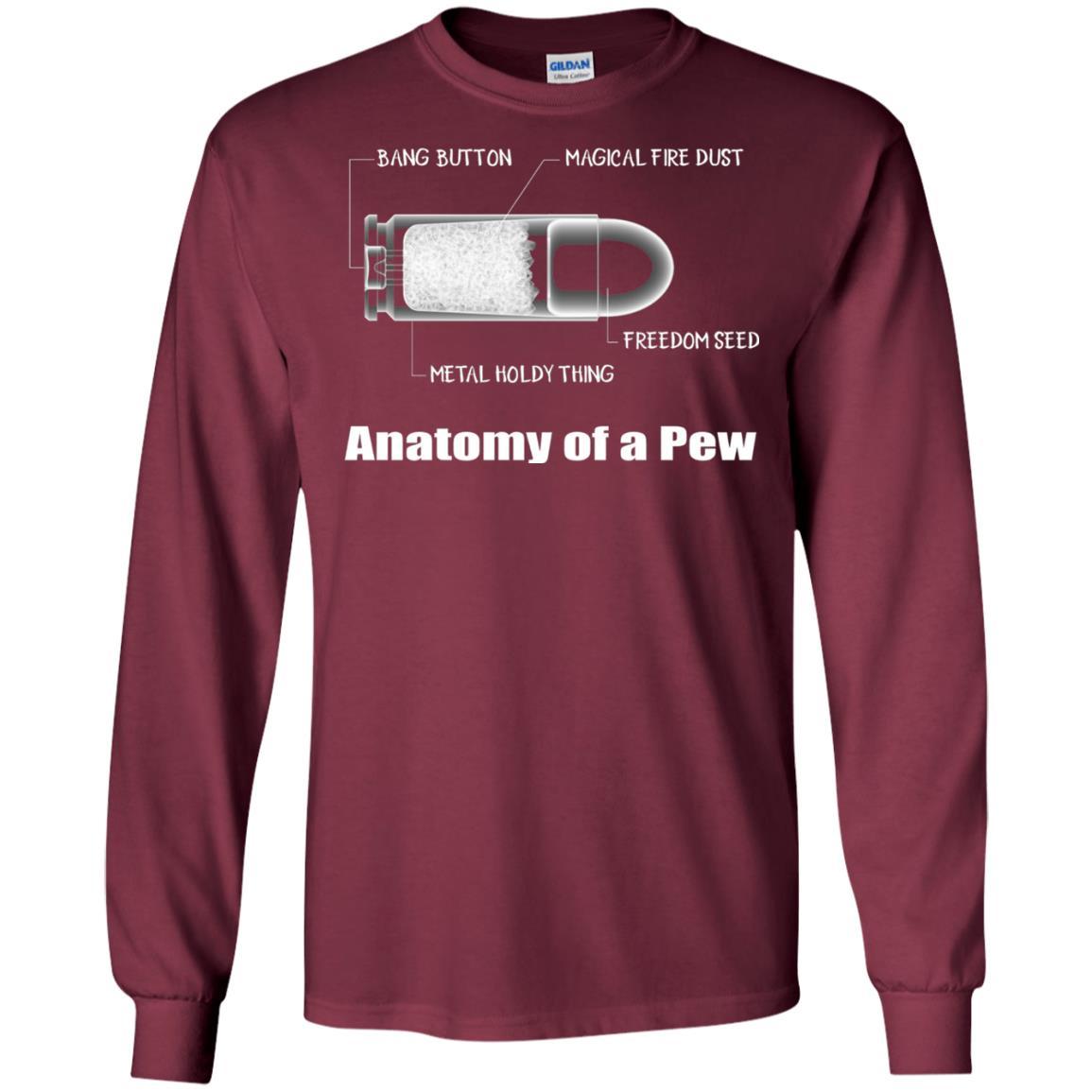 Bullet T-shirt The Anatomy Of A Pew Maroon