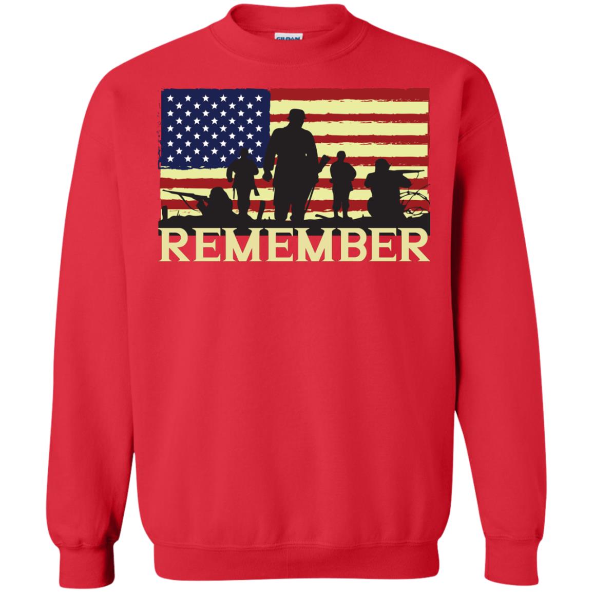 Military Of United States Memorial Day Shirt Red