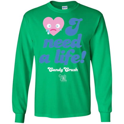 Gamer T-shirt I Need A Life T-shirt Irish Green