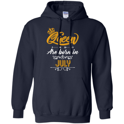Brithday T-Shirt Queen Are Born In July Navy