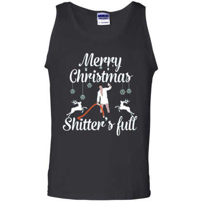 Christmas T-shirt Reindeer Merry Christmas Shitter's Full Black