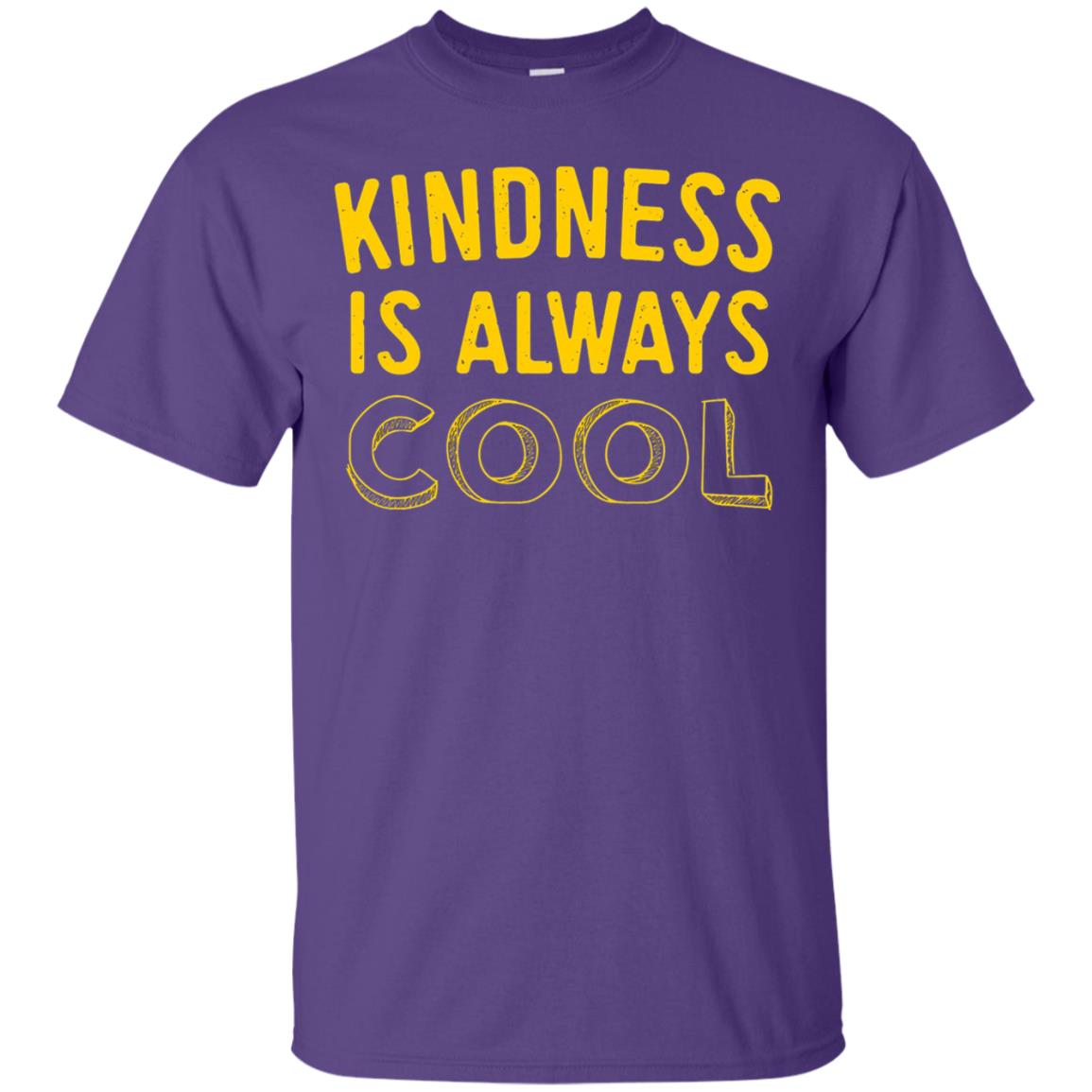 Kindness Is Always Cool Teacher T-shirt Purple
