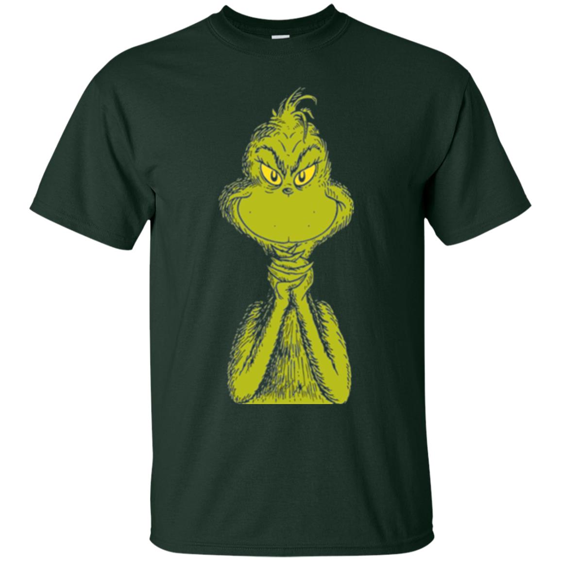 Dr. Seuss Classic Sly Grinch T-shirt Forest Green