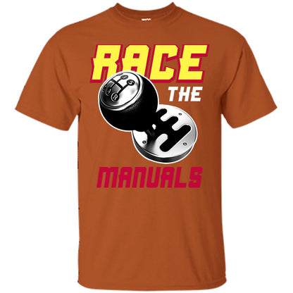 Race The Manuals Racing Shirt Texas Orange