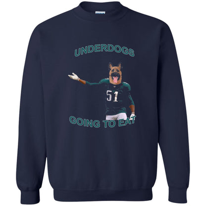 Football T-shirt Underdogs Going To Eat Navy