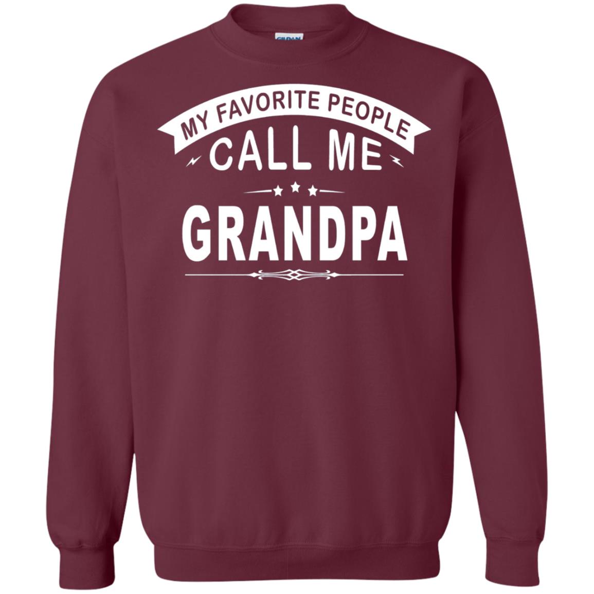 My Favorite People Call Me Grandpa Papa T-shirt Maroon