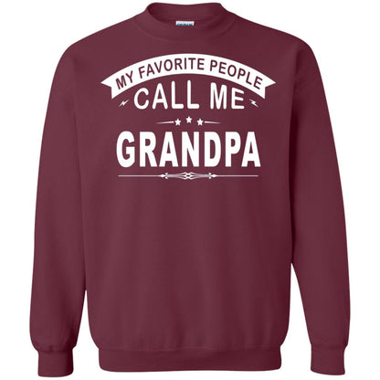 My Favorite People Call Me Grandpa Papa T-shirt Maroon