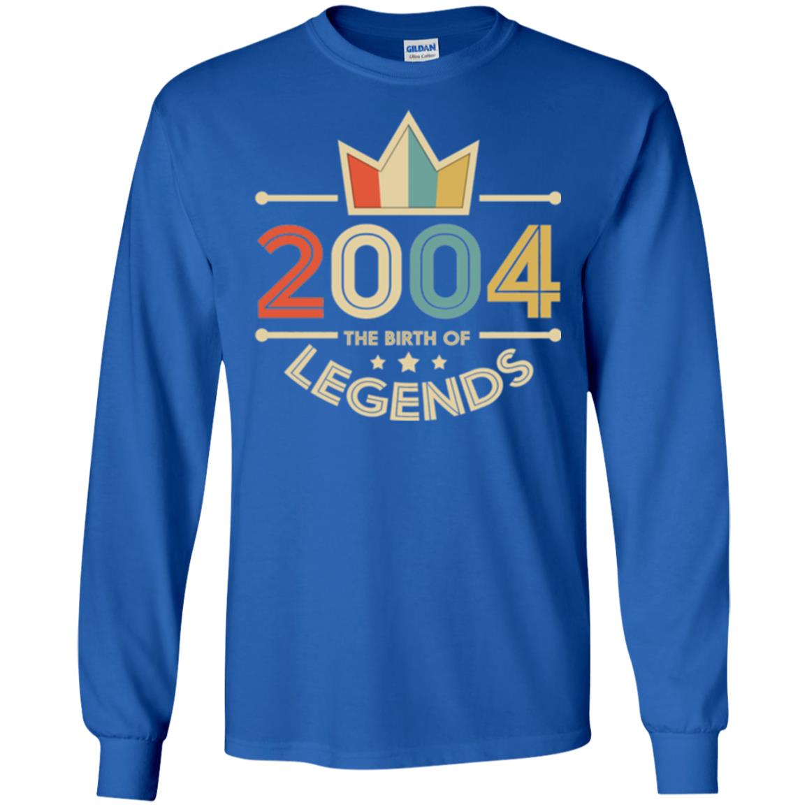 Brithday T-shirt Vintage 2004 The Birth Of Legends Royal