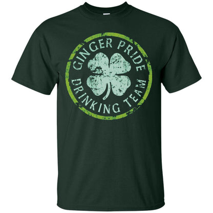 Funny Ginger Pride Drinking Team Irish T-shirt Forest