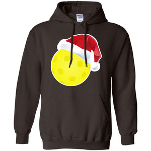 Pickleball With Santa Claus Hat X-mas Shirt For Pickleball LoversG185 Gildan Pullover Hoodie 8 oz.