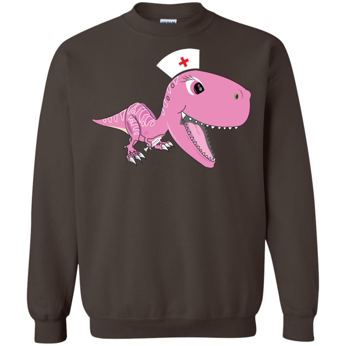 Dinosau-nurse Dinosaurus Nursing Shirt Dark Chocolate