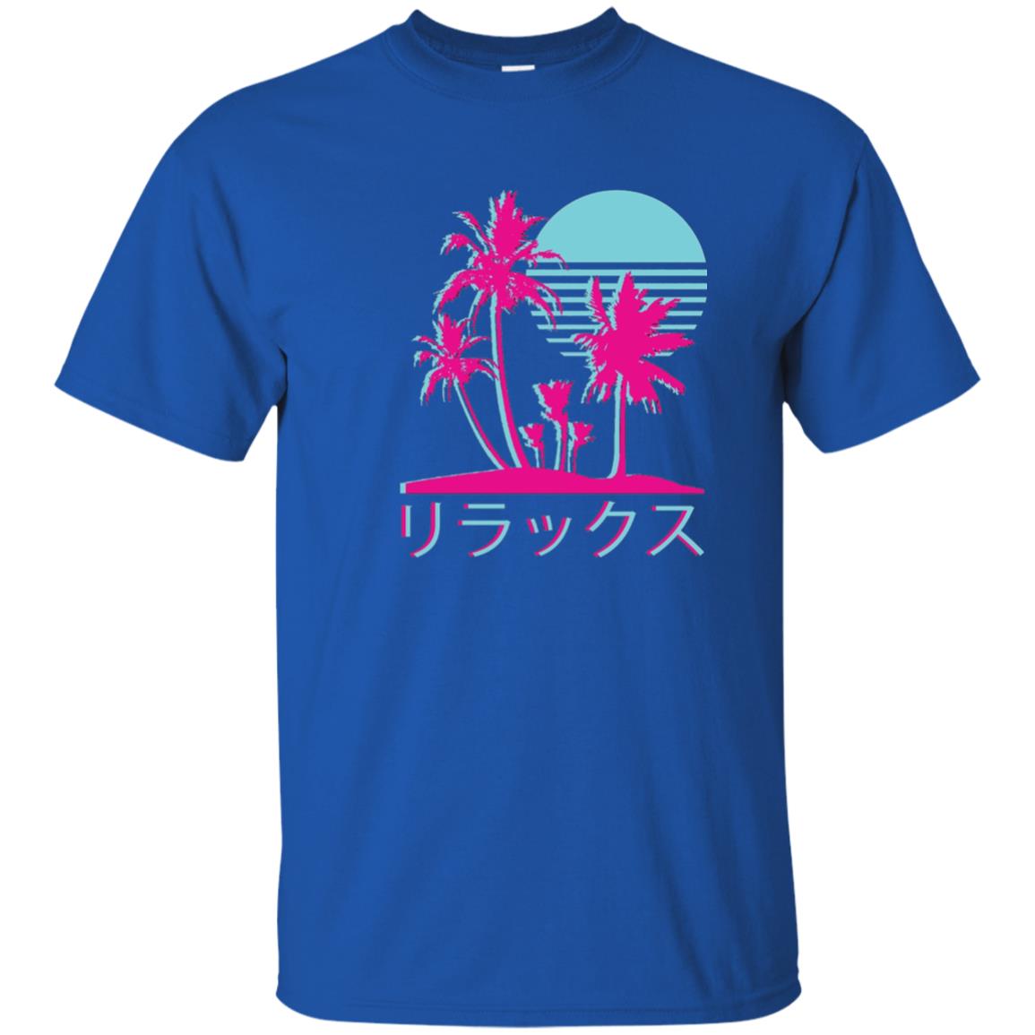 Aesthetic Vaporwave Otaku Summer Shirt Royal