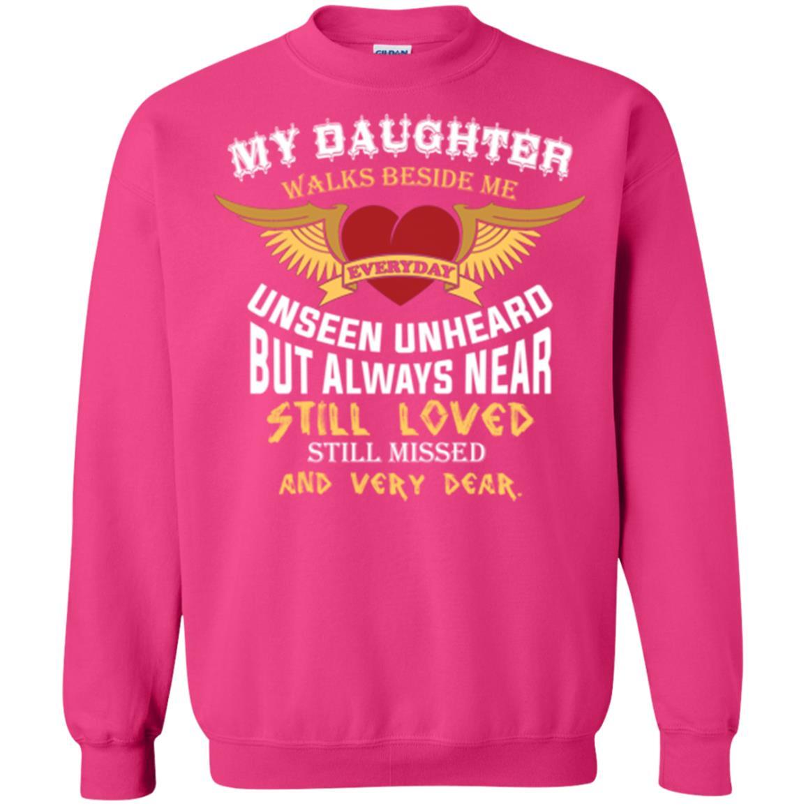 Family T-shirt My Daughter Walks Beside Me Everyday Heliconia