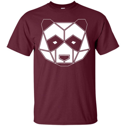 Polygon Geometric Panda Shirt Maroon