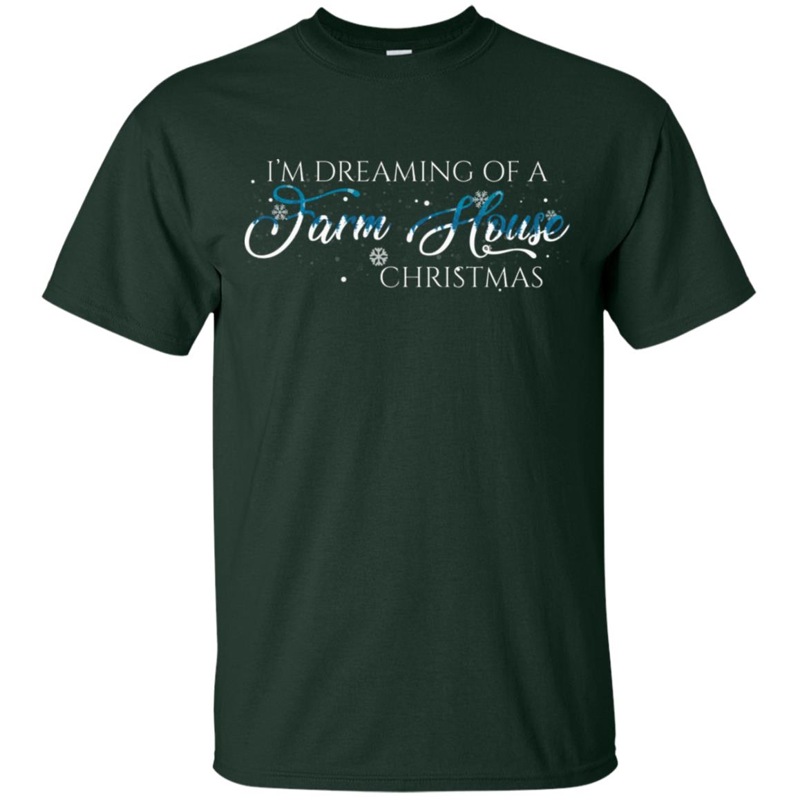 I'm Dreaming Of A Farm House Christmas X-mas Gift Shirt Forest