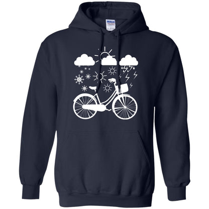 Bicycle All Weather Cyclist T-shirt For Bicycle Lover Navy