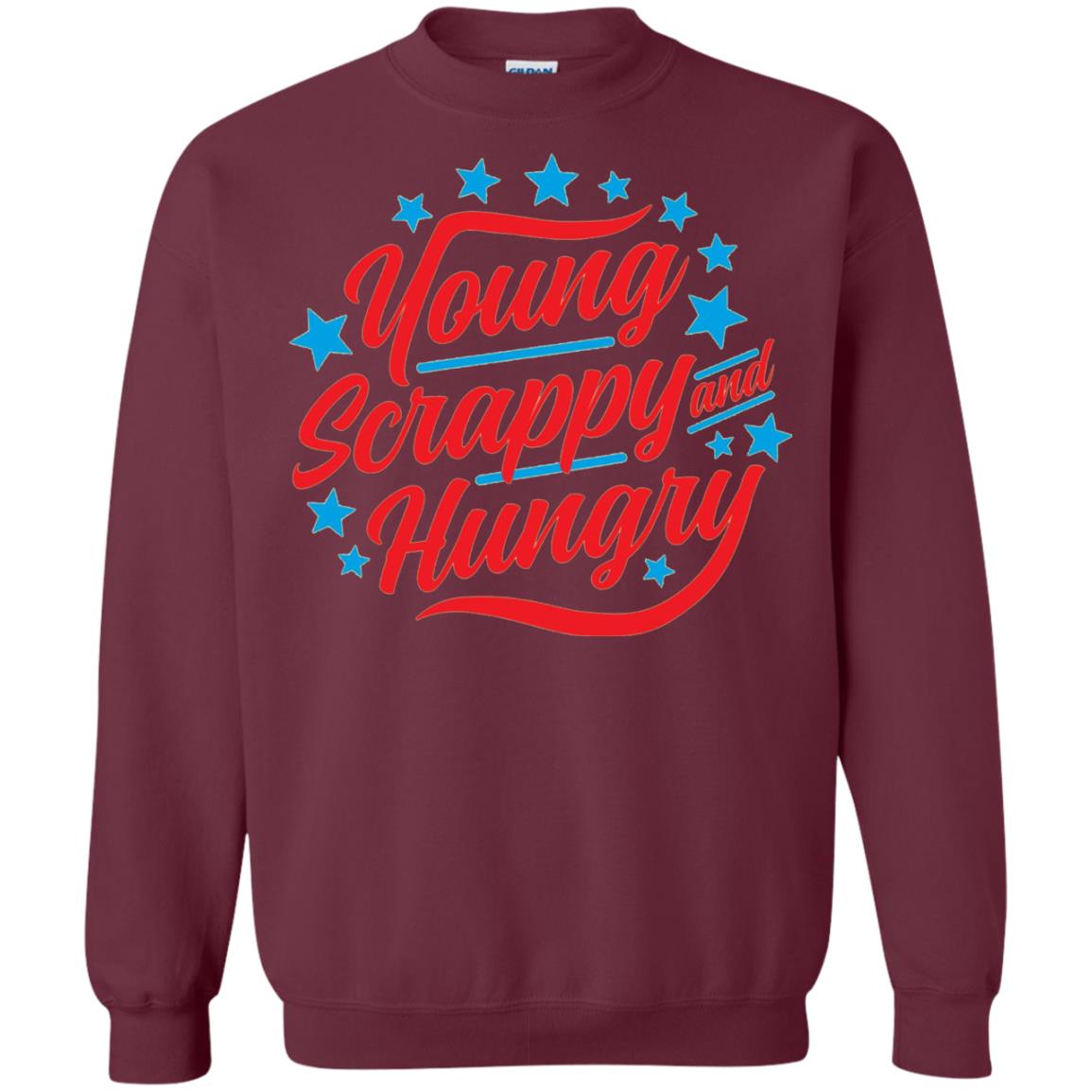 Hamilton T-shirt Young Scrappy And Hungry Maroon