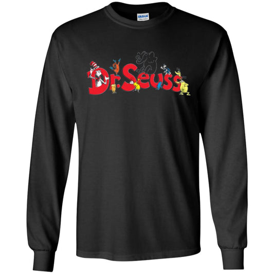 Film Lover T-shirt Dr. Seuss Family T-shirt Black