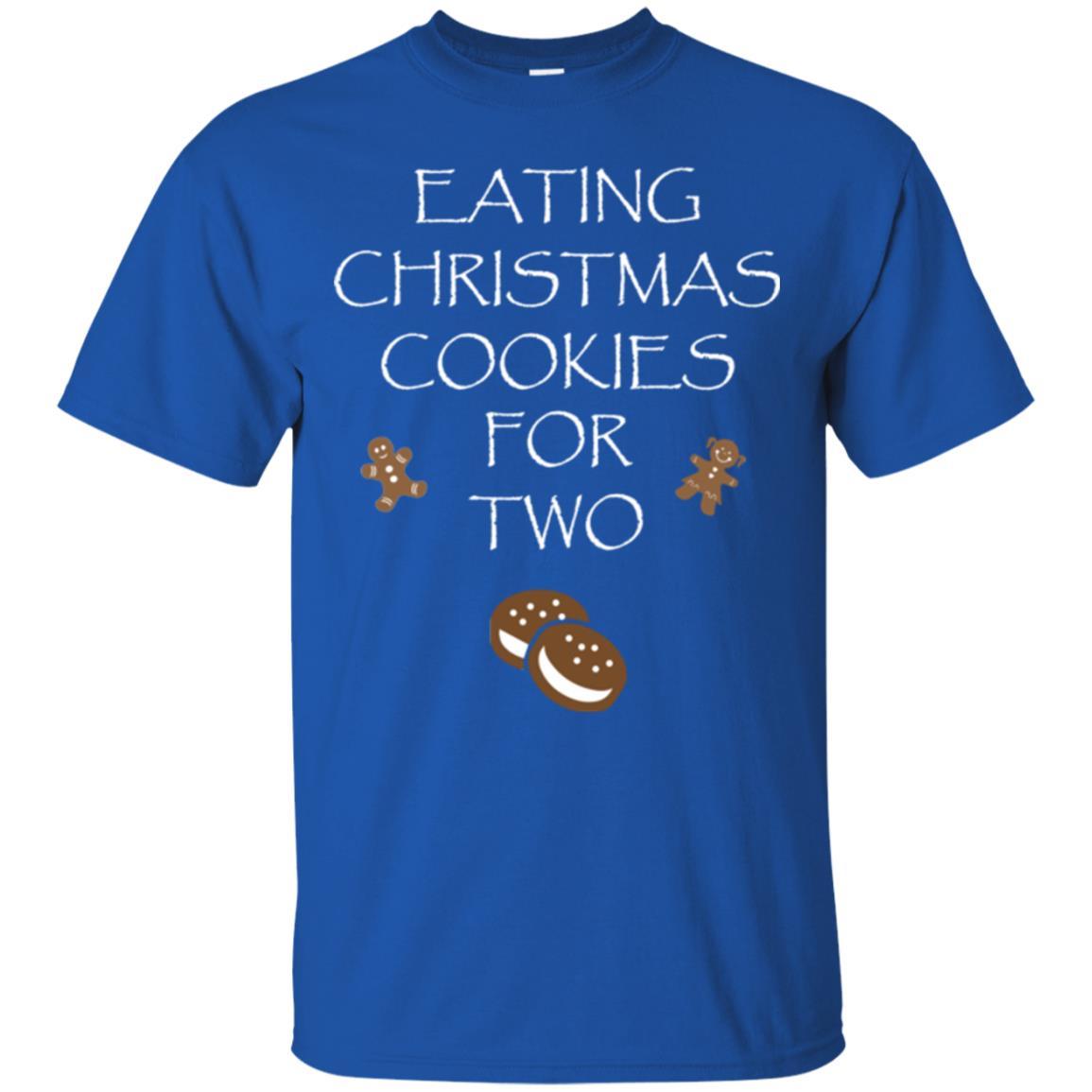 Christmas T-shirt Eating Christmas Cookies For Two Royal
