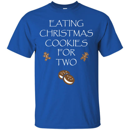 Christmas T-shirt Eating Christmas Cookies For Two Royal