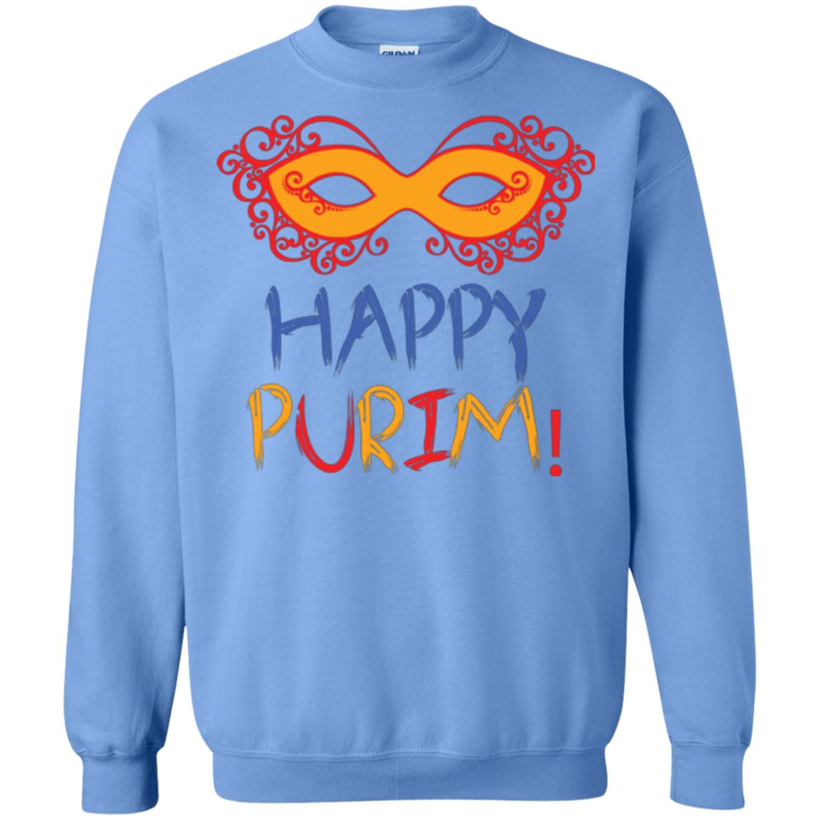 Purim Day T-shirt Happy Purim Carolina Blue
