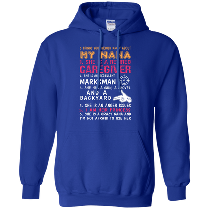 Family T-Shirt 6 Things You Should Know About My Nana Royal