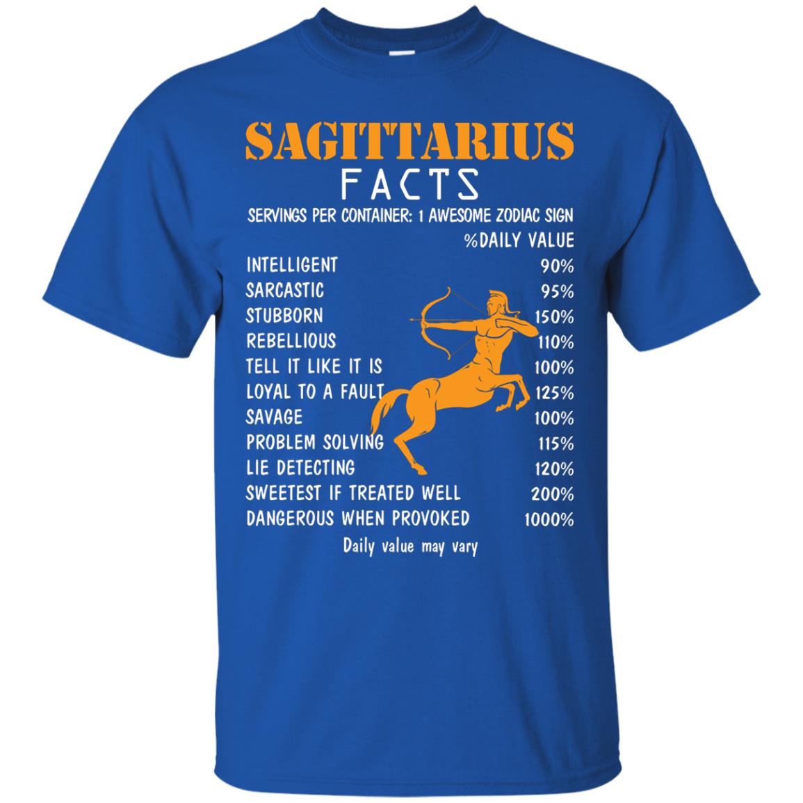 Sagittarius Facts 1 Awesome Zodiac Sign Gift Shirt For Sagittarius Horoscope Royal