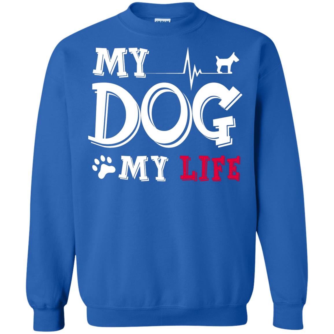 Dog Lovers T-shirt My Dog My Life Royal