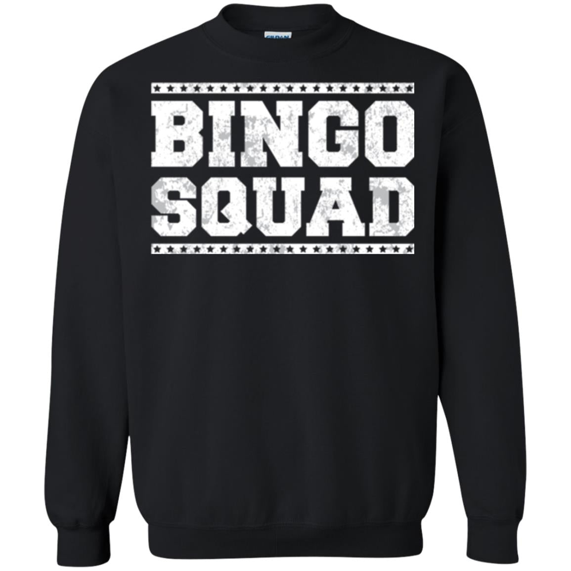 Bingo Squad Distressed Style Lucky Player T-shirt Black