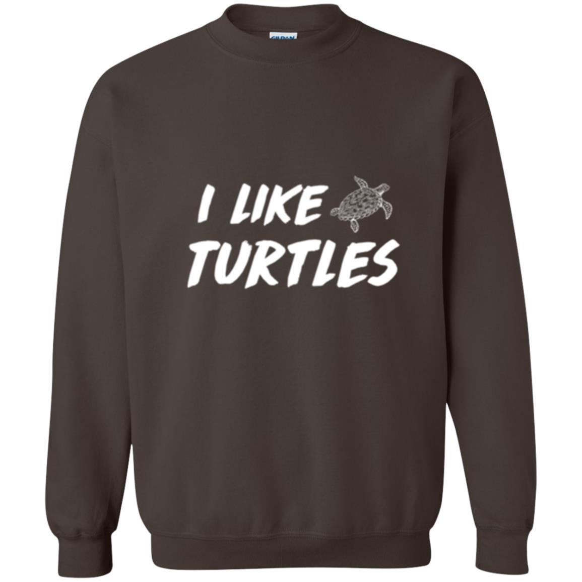 Turtle Lover T-shirt I Like Turtles Dark Chocolate