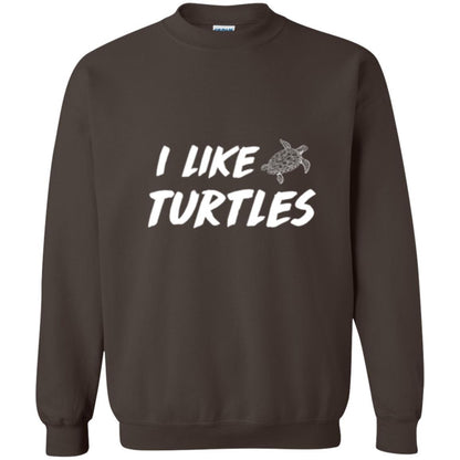 Turtle Lover T-shirt I Like Turtles Dark Chocolate