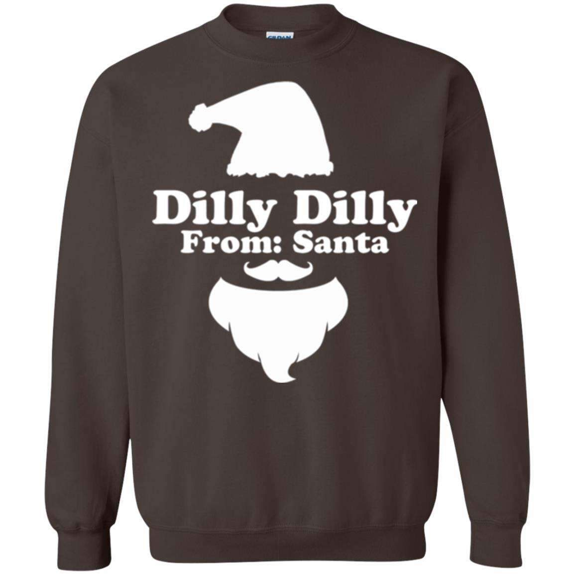 Christmas T-shirt Dilly Dilly From Santa Dark Chocolate