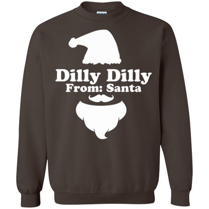 Christmas T-shirt Dilly Dilly From Santa Dark Chocolate