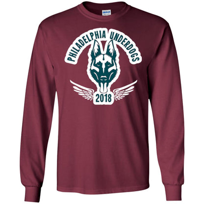 Dog Lover T-shirt Philadelphia Underdogs Maroon