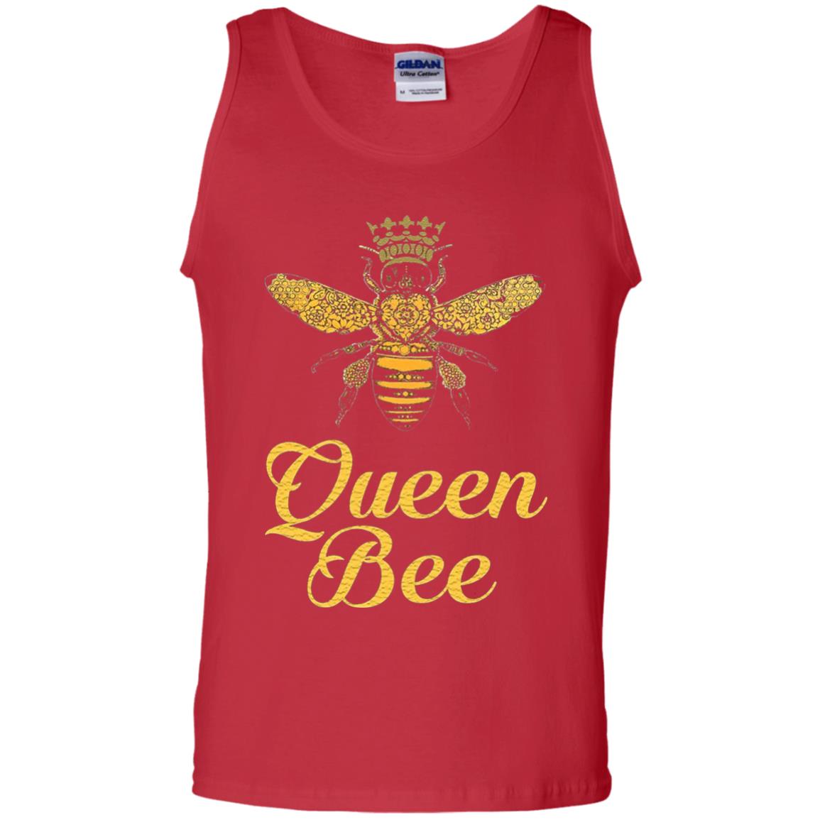 Bee Lover T-shirt Queen Bee Crown T-shirt Red