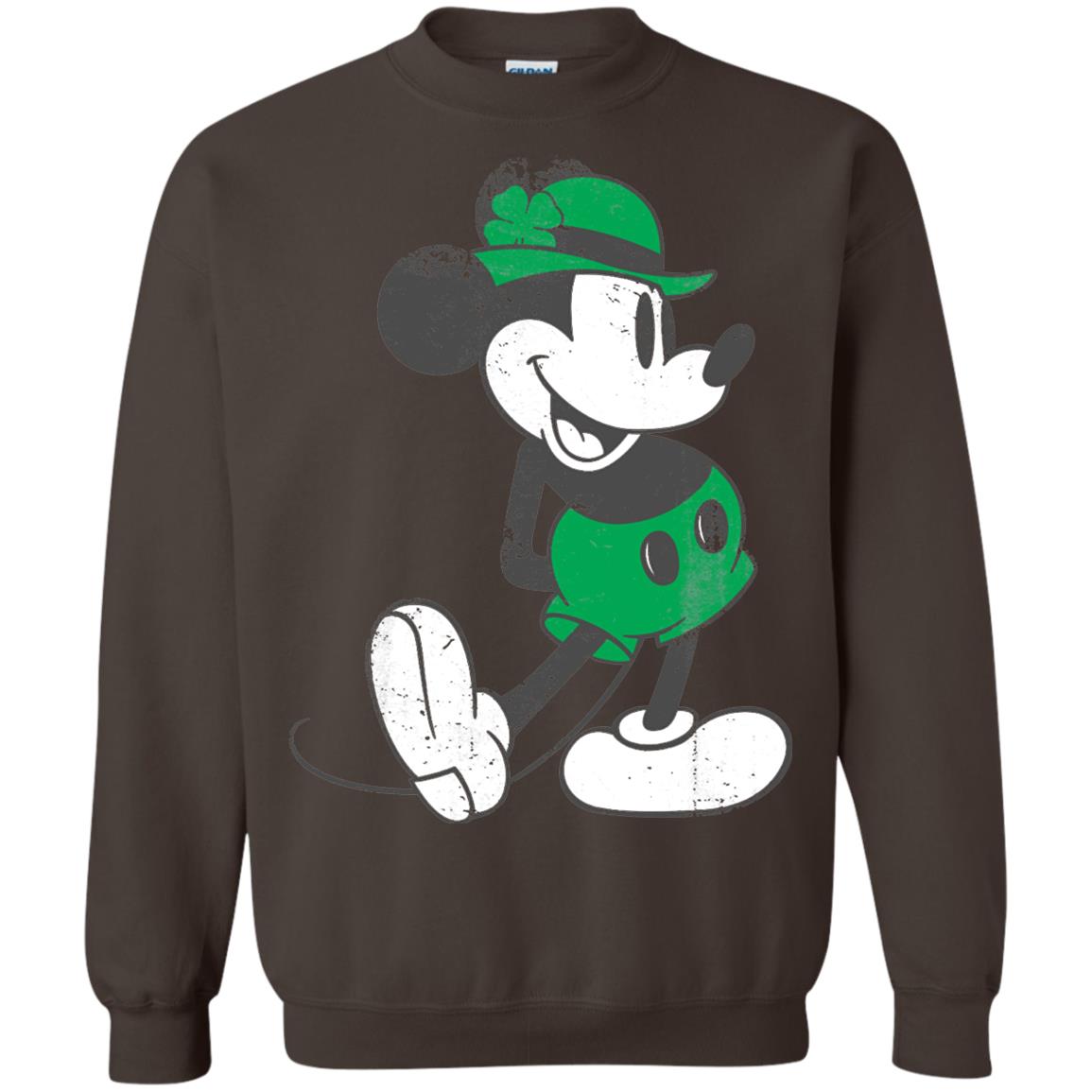 Mickey Mouse St. Patrick_s Day T-shirt Dark Chocolate