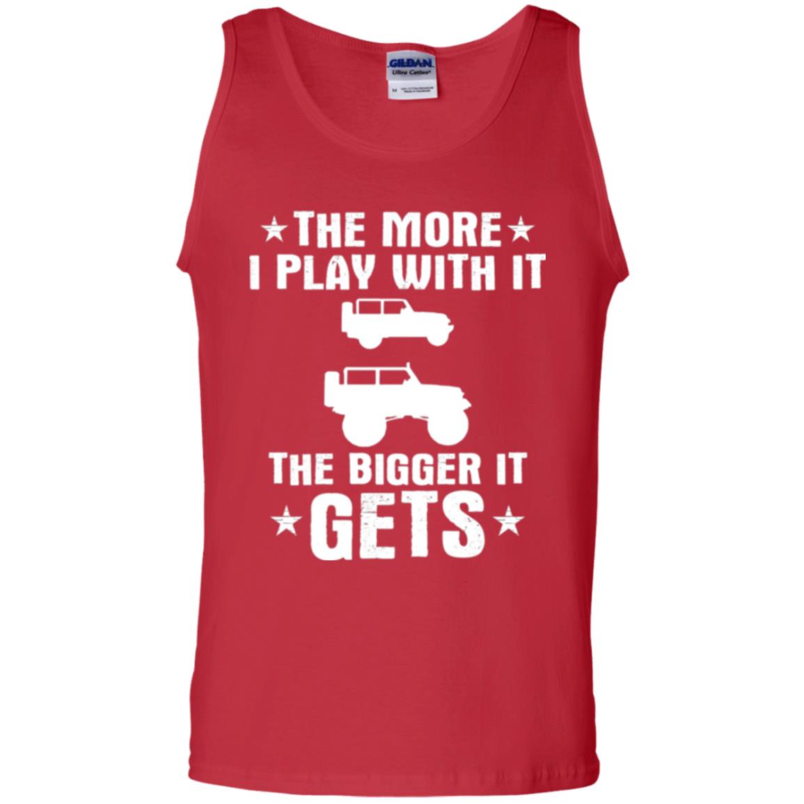 Jeep Lovers T-shirt The More I Play With It The Bigger It Get Red