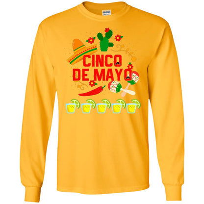 Fiesta Cinco De Mayo T-shirt Gold