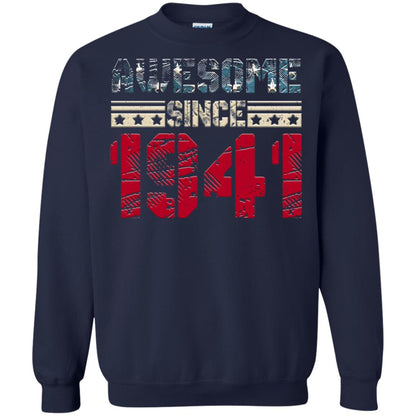 Awesome Since Legends Born In 1941 77 Years Old Birthday Shirt For Dad Or Papa Navy