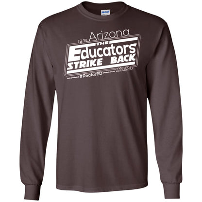 Arizona Teacher Tshirt Red For Ed Arizona The Educators Strike Back Dark Chocolate